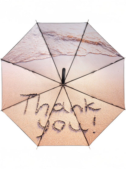 AC regular umbrella FARE®-Nature FAre Black/Beach Thx Design