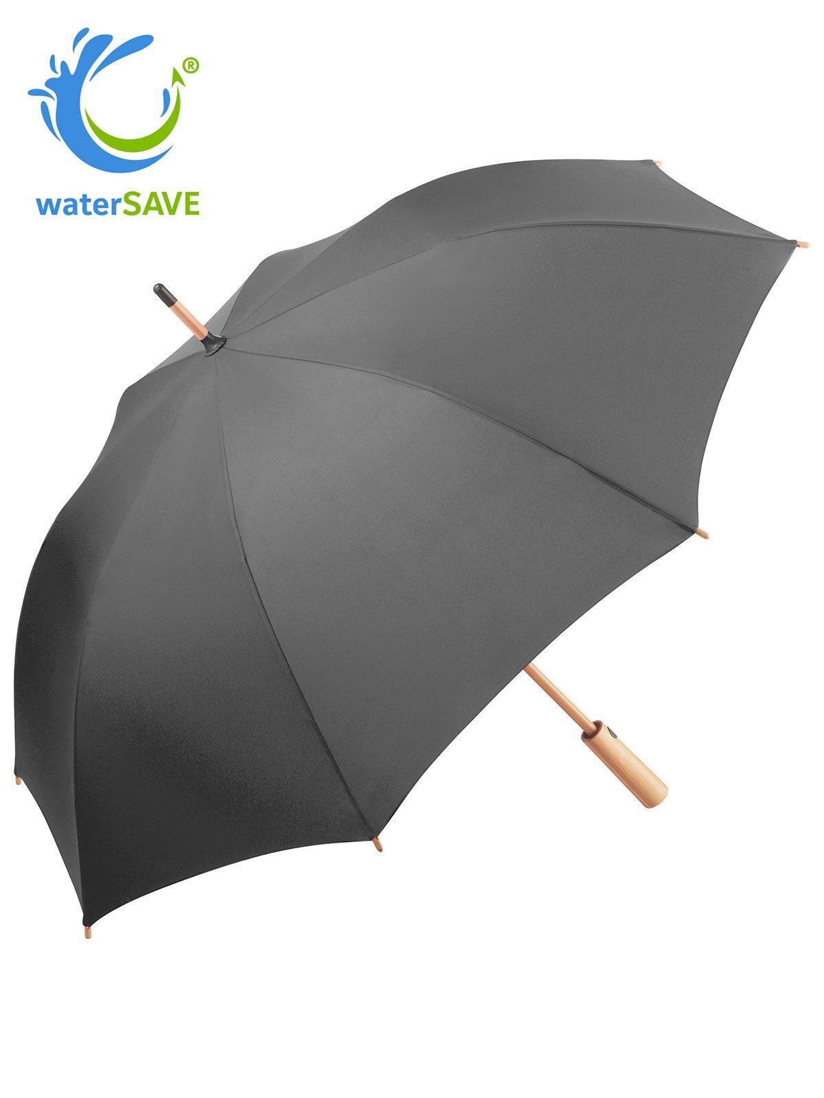 AC Midsize bamboo umbrella OkoBrella FAre Grey Ws