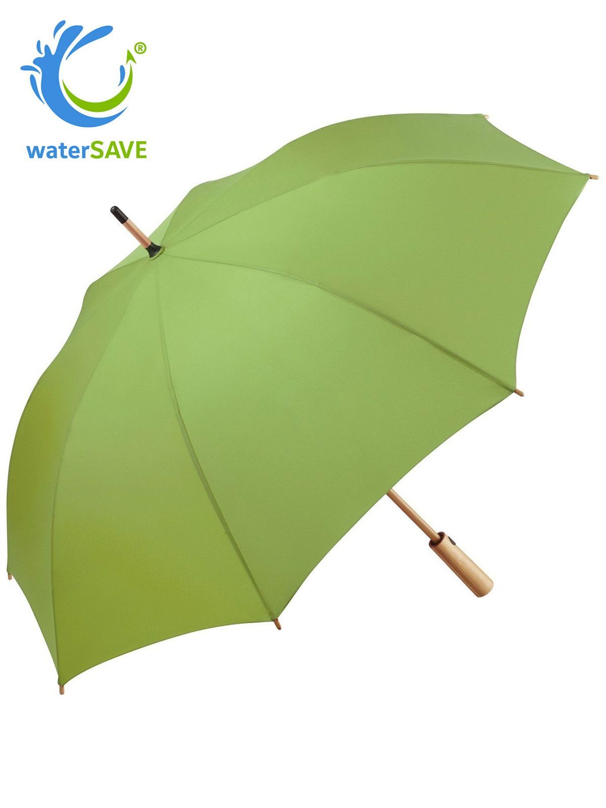 AC Midsize bamboo umbrella OkoBrella FAre Lime Ws