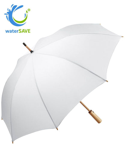 AC Midsize bamboo umbrella OkoBrella FAre Natural White Ws