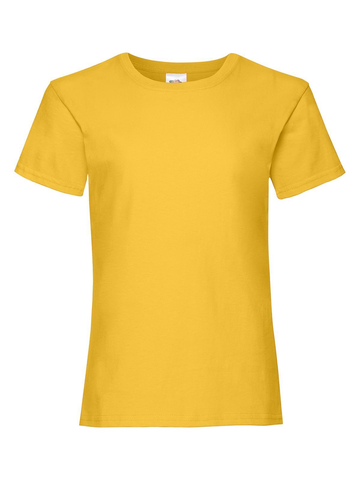 Girls Valueweight T Fruit of the Loom Sunflower