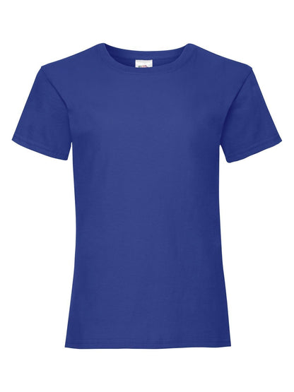 Girls Valueweight T Fruit of the Loom Royal Blue