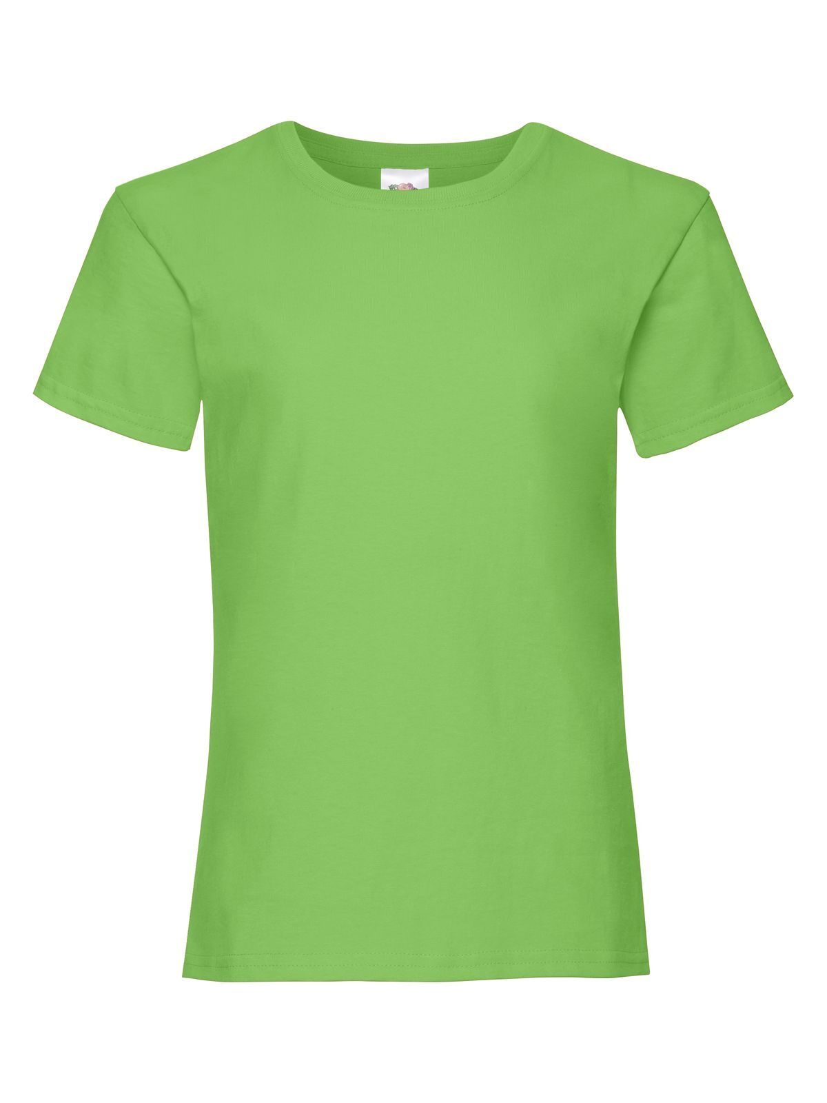 Girls Valueweight T Fruit of the Loom Lime