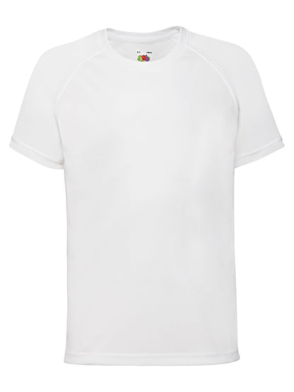Kids Performance T Fruit of the Loom White