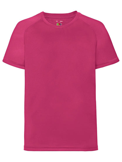Kids Performance T Fruit of the Loom Fuchsia