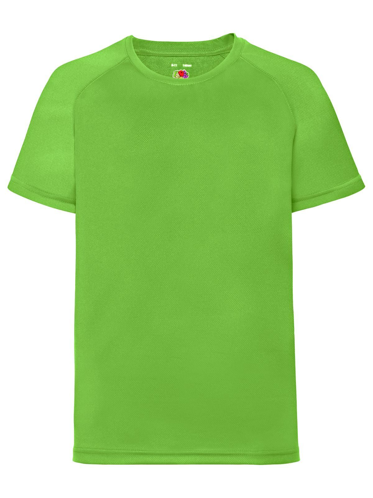 Kids Performance T Fruit of the Loom Lime