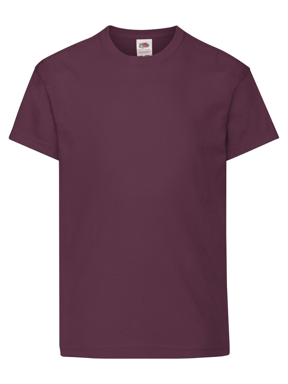 Kids Original T Fruit of the Loom Burgundy