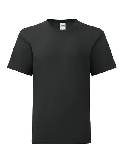 Kids Iconic 150 T Fruit of the Loom Black