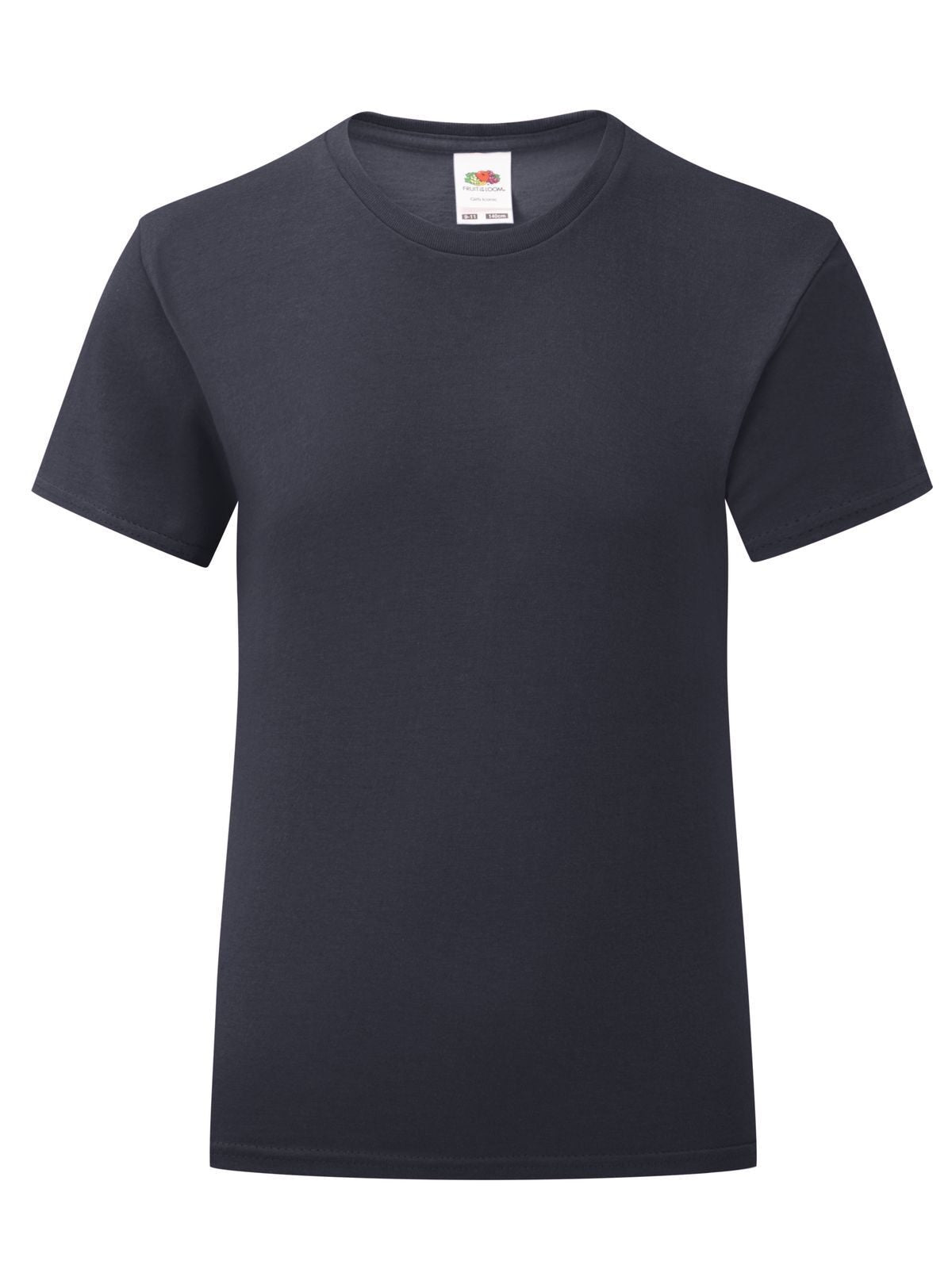 Girls Iconic T Fruit of the Loom Deep Navy