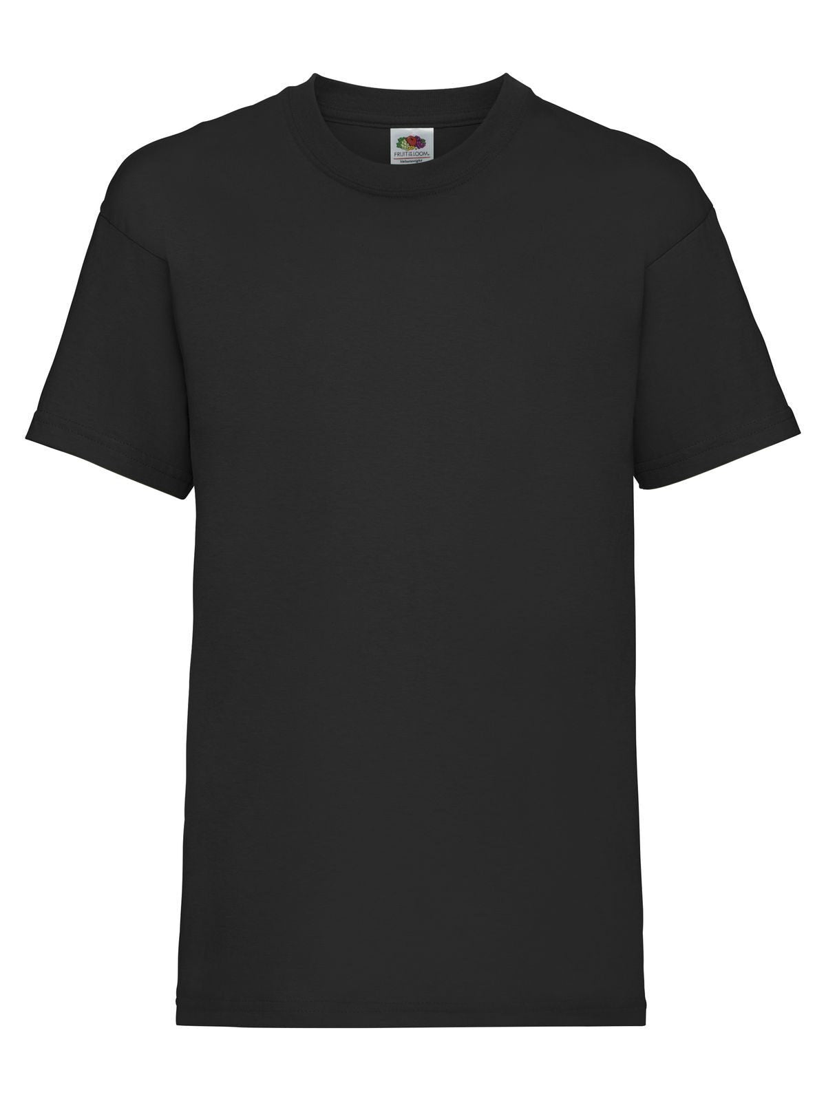 Kids Valueweight T Fruit of the Loom Black