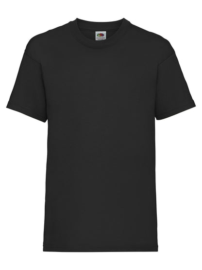 Kids Valueweight T Fruit of the Loom Black