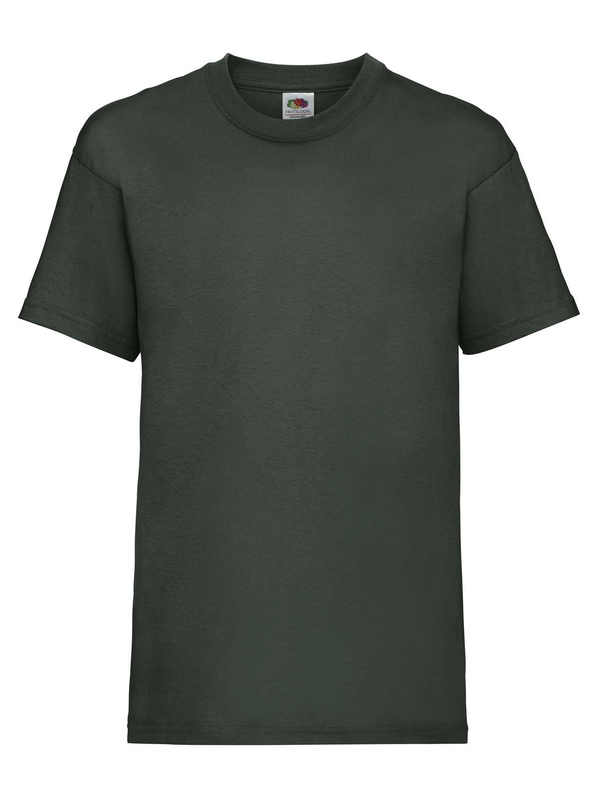 Kids Valueweight T Fruit of the Loom Bottle Green