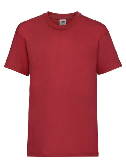 Kids Valueweight T Fruit of the Loom Red