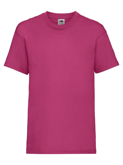 Kids Valueweight T Fruit of the Loom Fuchsia