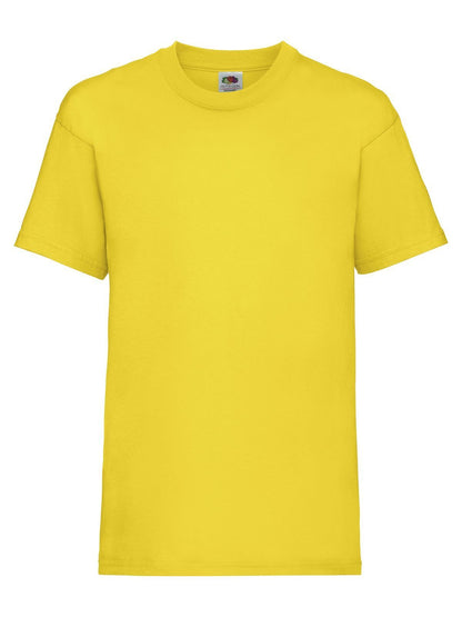 Kids Valueweight T Fruit of the Loom Yellow
