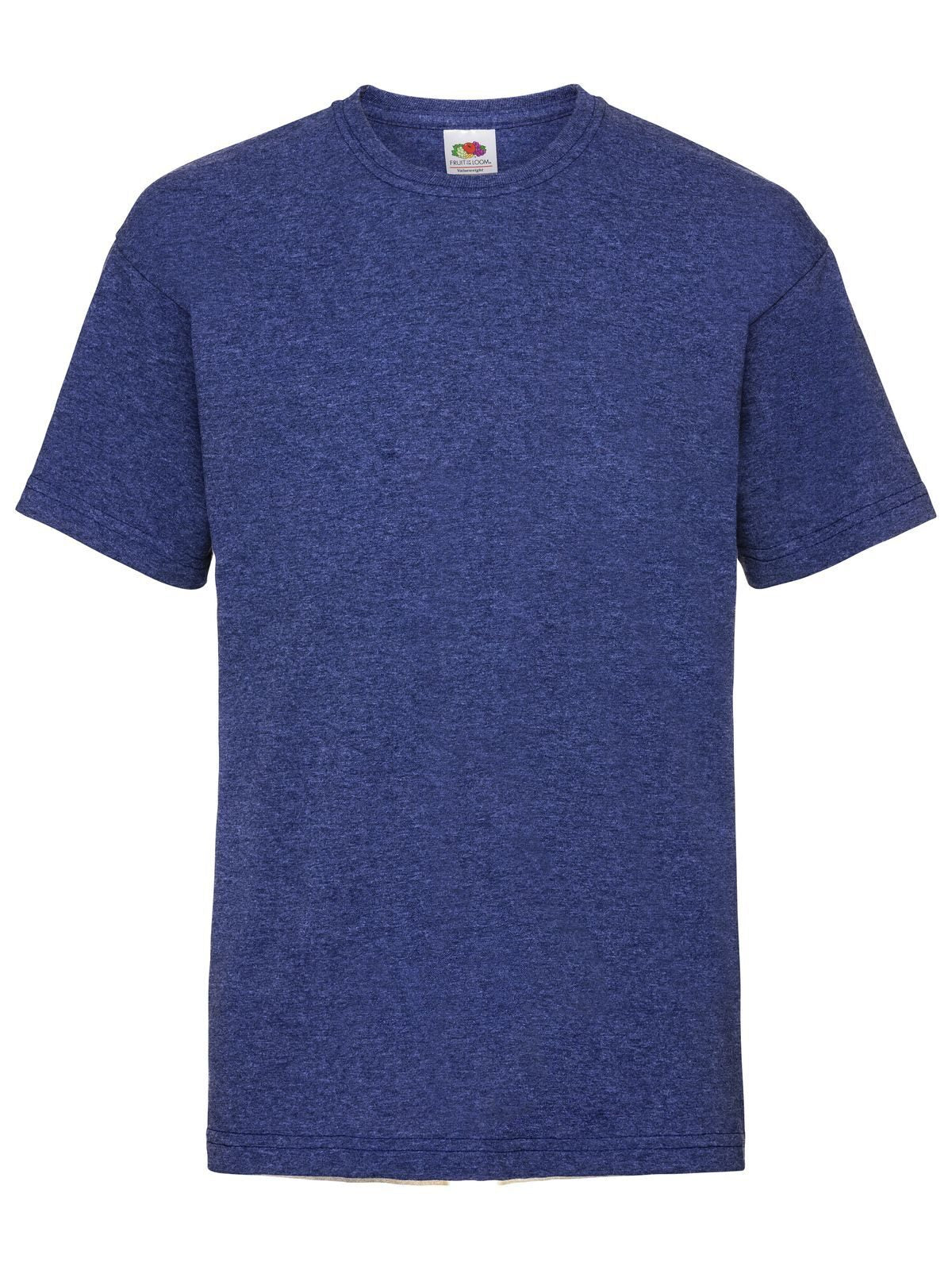 Kids Valueweight T Fruit of the Loom Retro Heather Royal