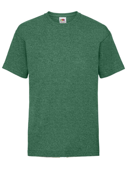 Kids Valueweight T Fruit of the Loom Retro Heather Green