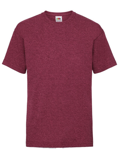 Kids Valueweight T Fruit of the Loom Vintage Heather Red