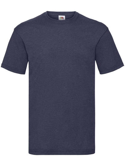 Valueweight T Fruit of the Loom Vintage Heather Navy