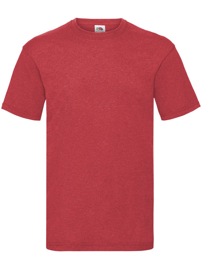 Valueweight T Fruit of the Loom Vintage Heather Red