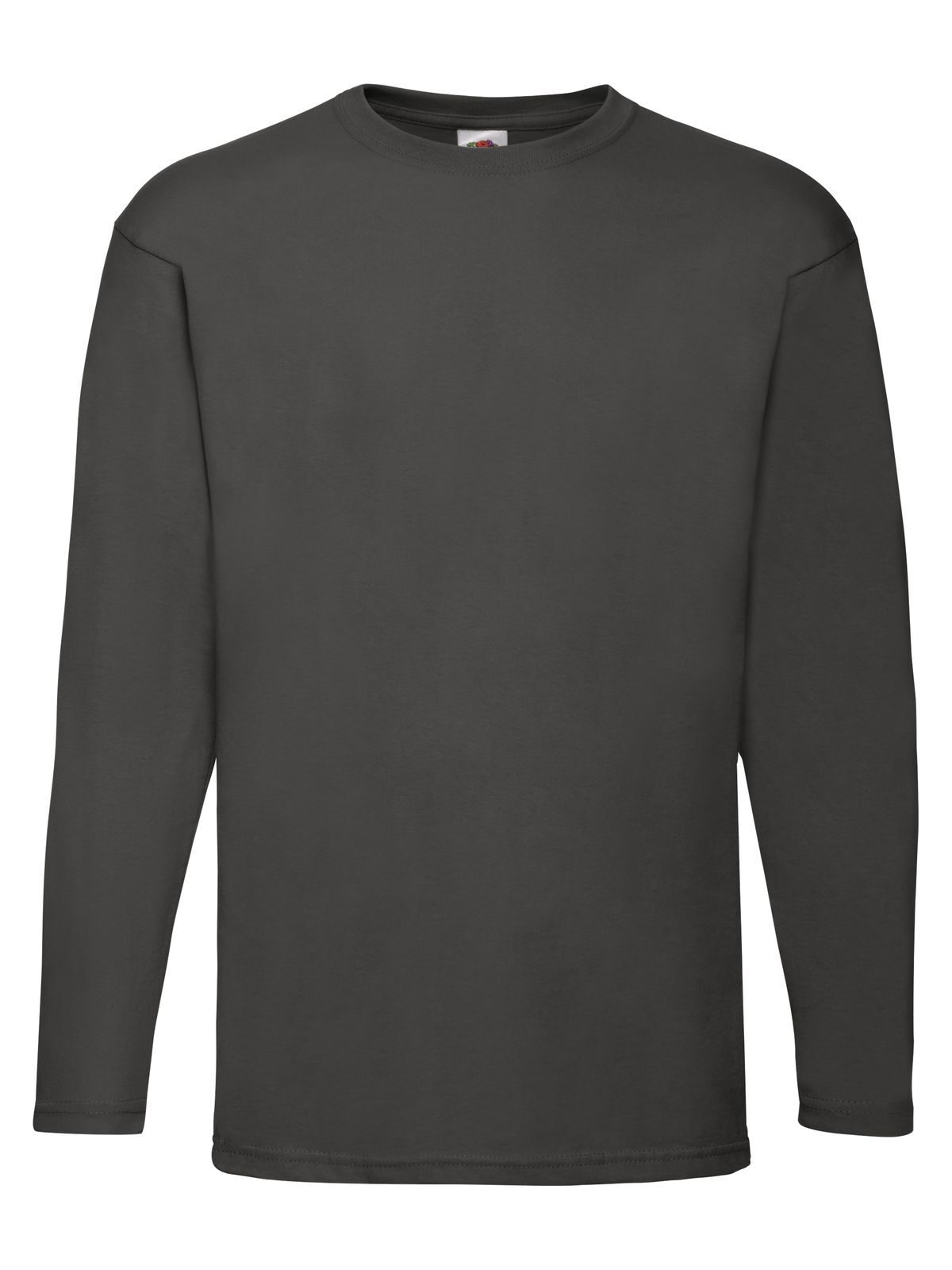 Valueweight Long Sleeve T Fruit of the Loom Light Graphite