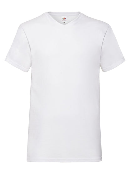 Valueweight V-Neck T Fruit of the Loom White