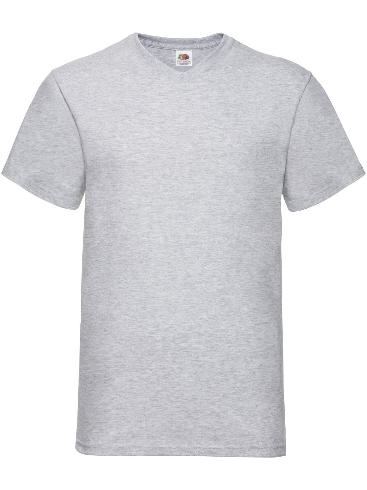 Valueweight V-Neck T Fruit of the Loom Heather Grey