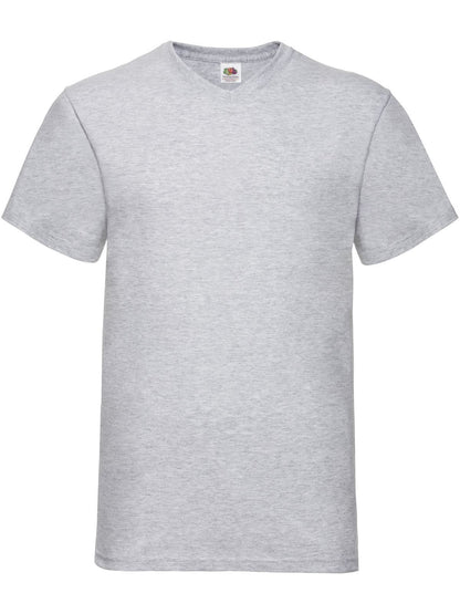 Valueweight V-Neck T Fruit of the Loom Heather Grey