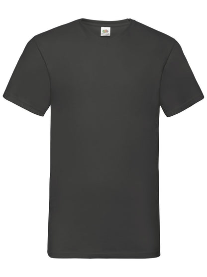 Valueweight V-Neck T Fruit of the Loom Light Graphite