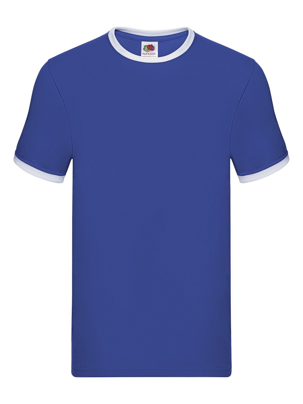Valueweight Ringer T Fruit of the Loom Royal Blue-White