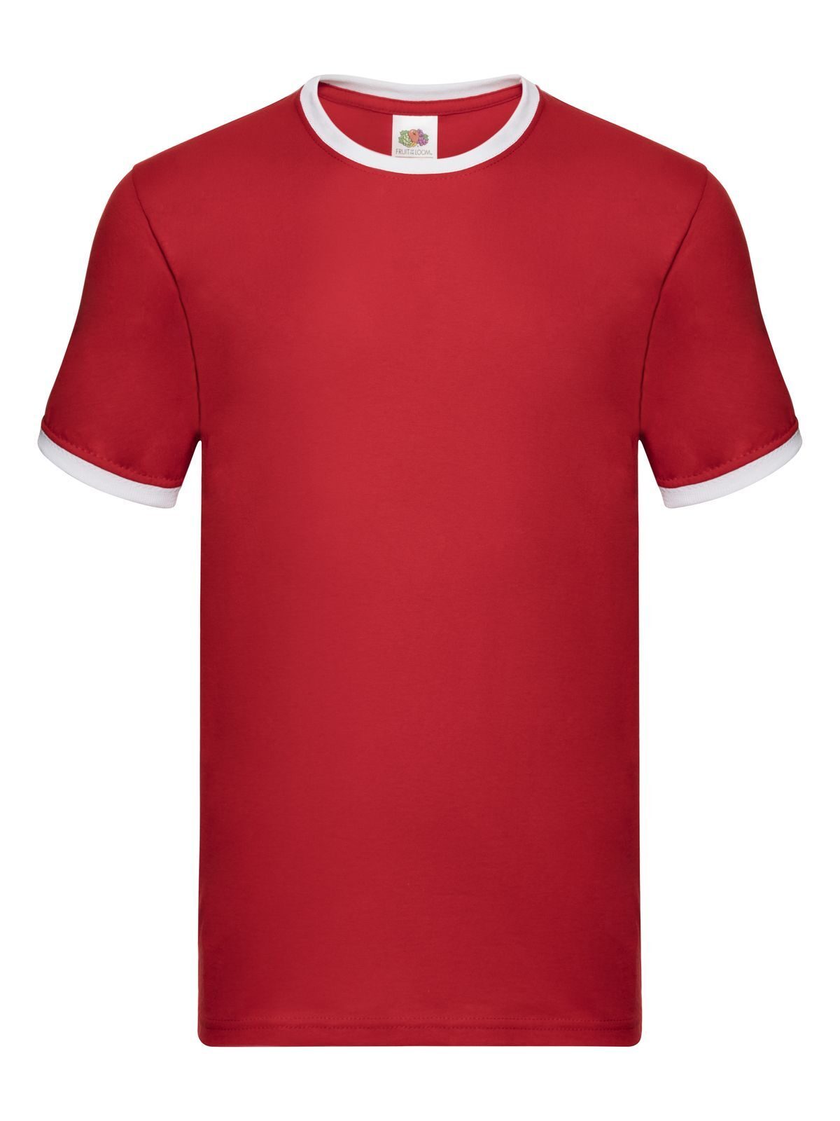 Valueweight Ringer T Fruit of the Loom Red-White