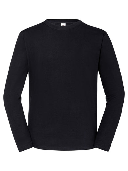 Iconic 195 Long Sleeve T Fruit of the Loom Black