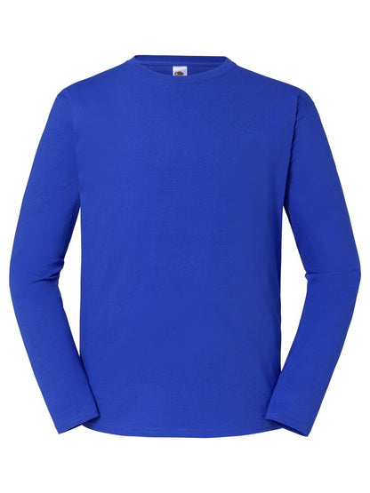 Iconic 195 Long Sleeve T Fruit of the Loom Royal Blue