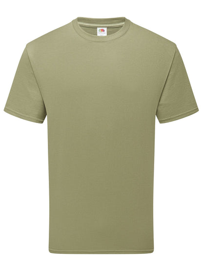 Pure cotton T Fruit of the Loom Olive