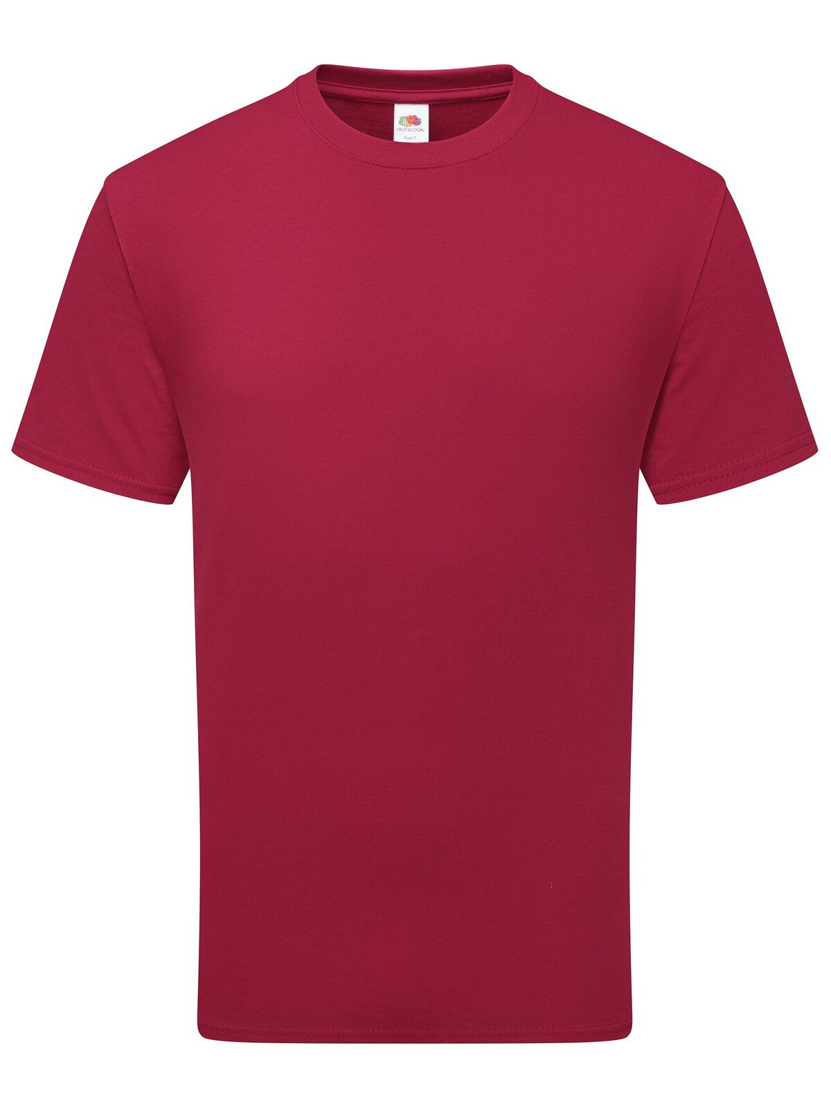 Pure cotton T Fruit of the Loom Cranberry