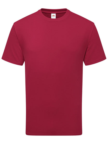 Pure cotton T Fruit of the Loom Cranberry