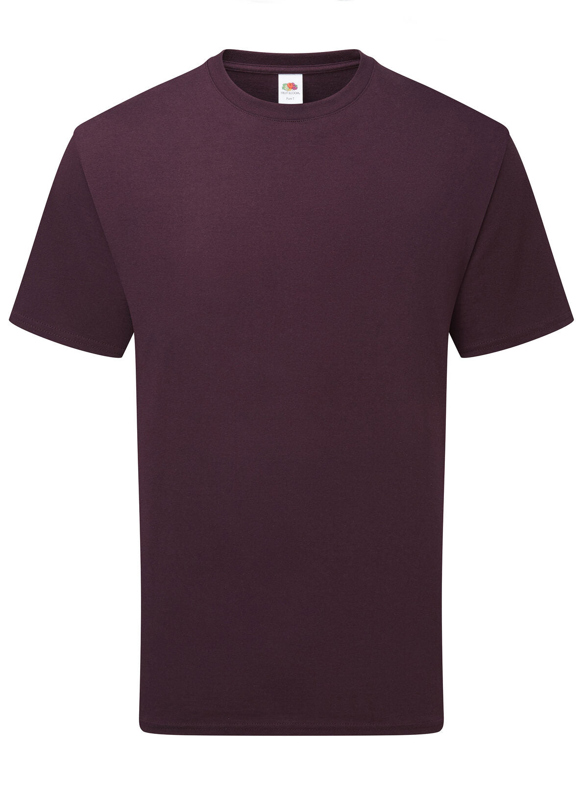 Pure cotton T Fruit of the Loom Dark Plum