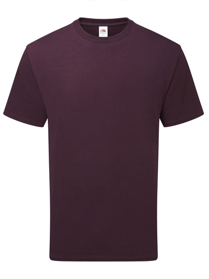 Pure cotton T Fruit of the Loom Dark Plum