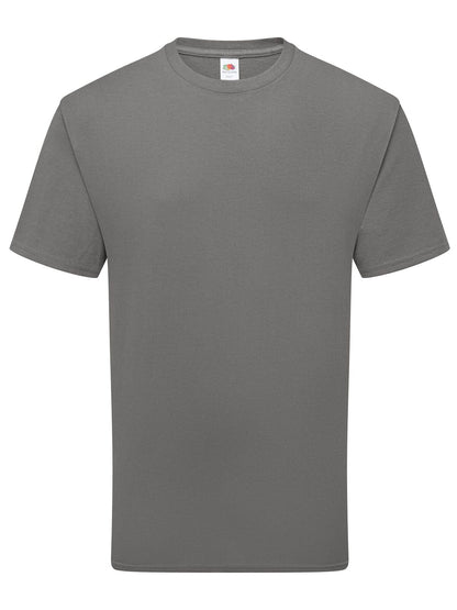 Pure cotton T Fruit of the Loom Light Graphite
