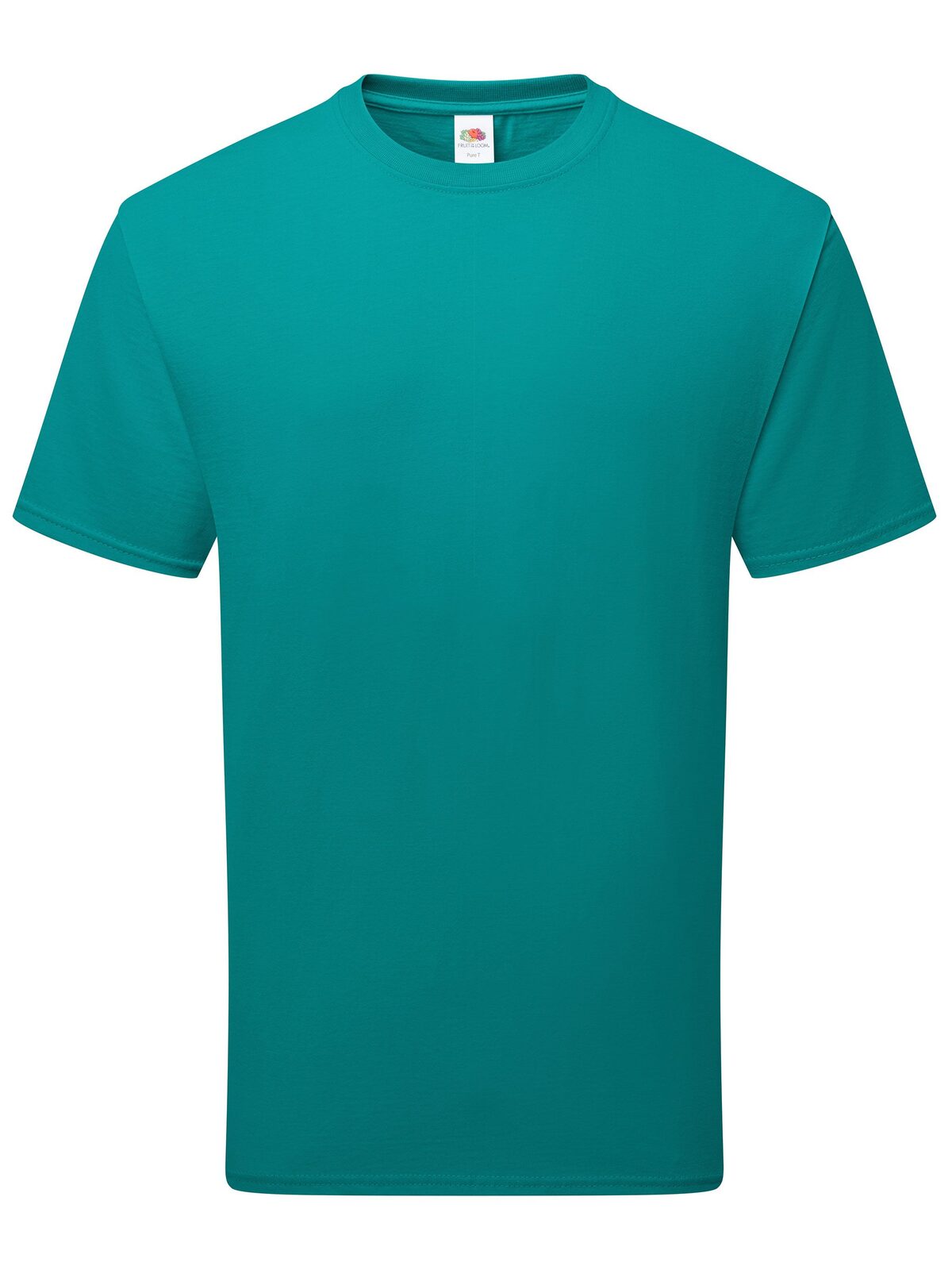 Pure cotton T Fruit of the Loom Ocean Teal