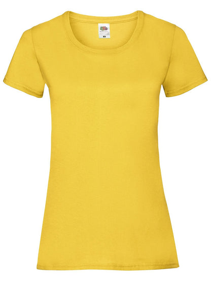 Ladies Valueweight T Fruit of the Loom Sunflower