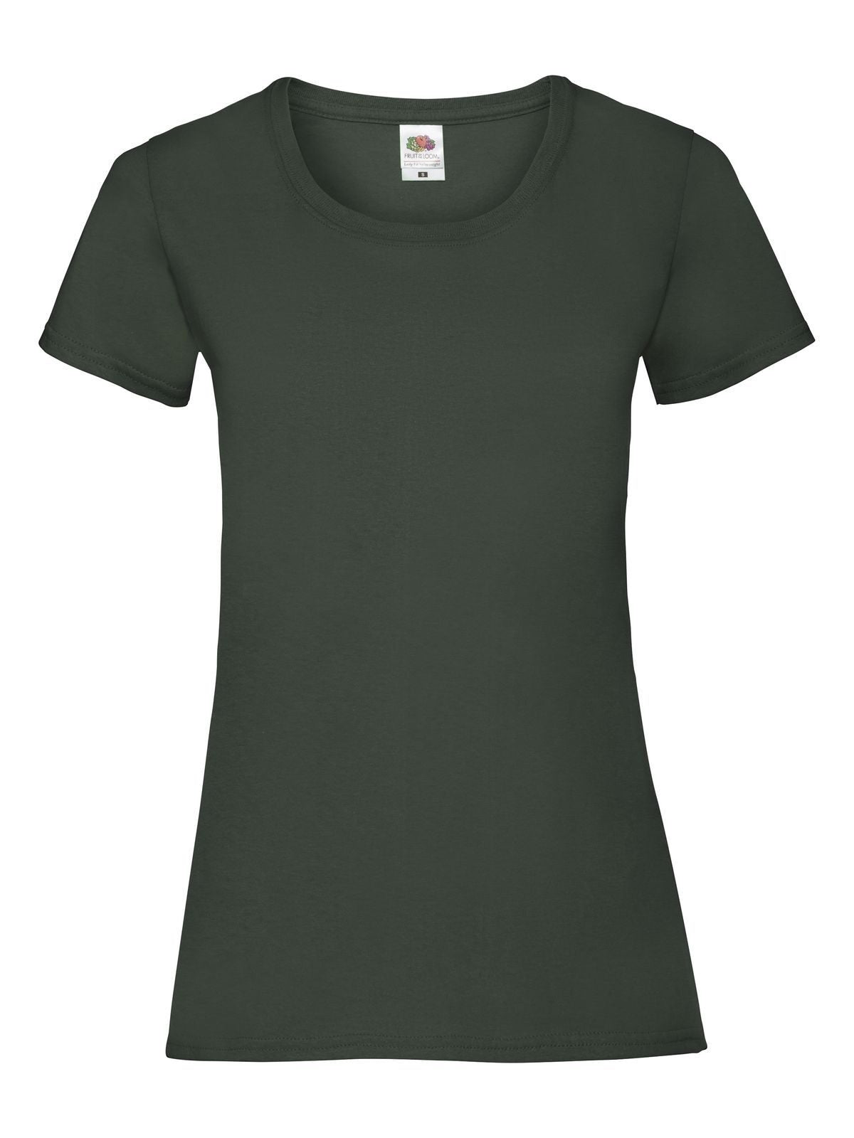 Ladies Valueweight T Fruit of the Loom Bottle Green