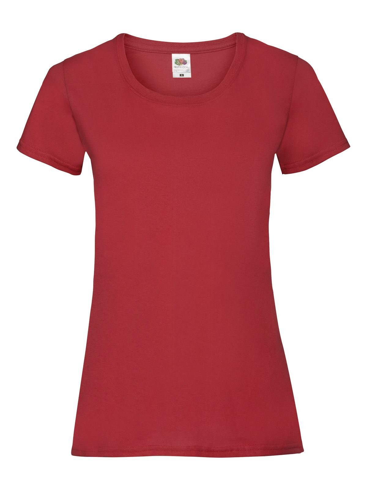 Ladies Valueweight T Fruit of the Loom Red