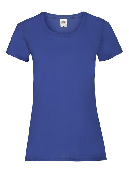Ladies Valueweight T Fruit of the Loom Royal Blue