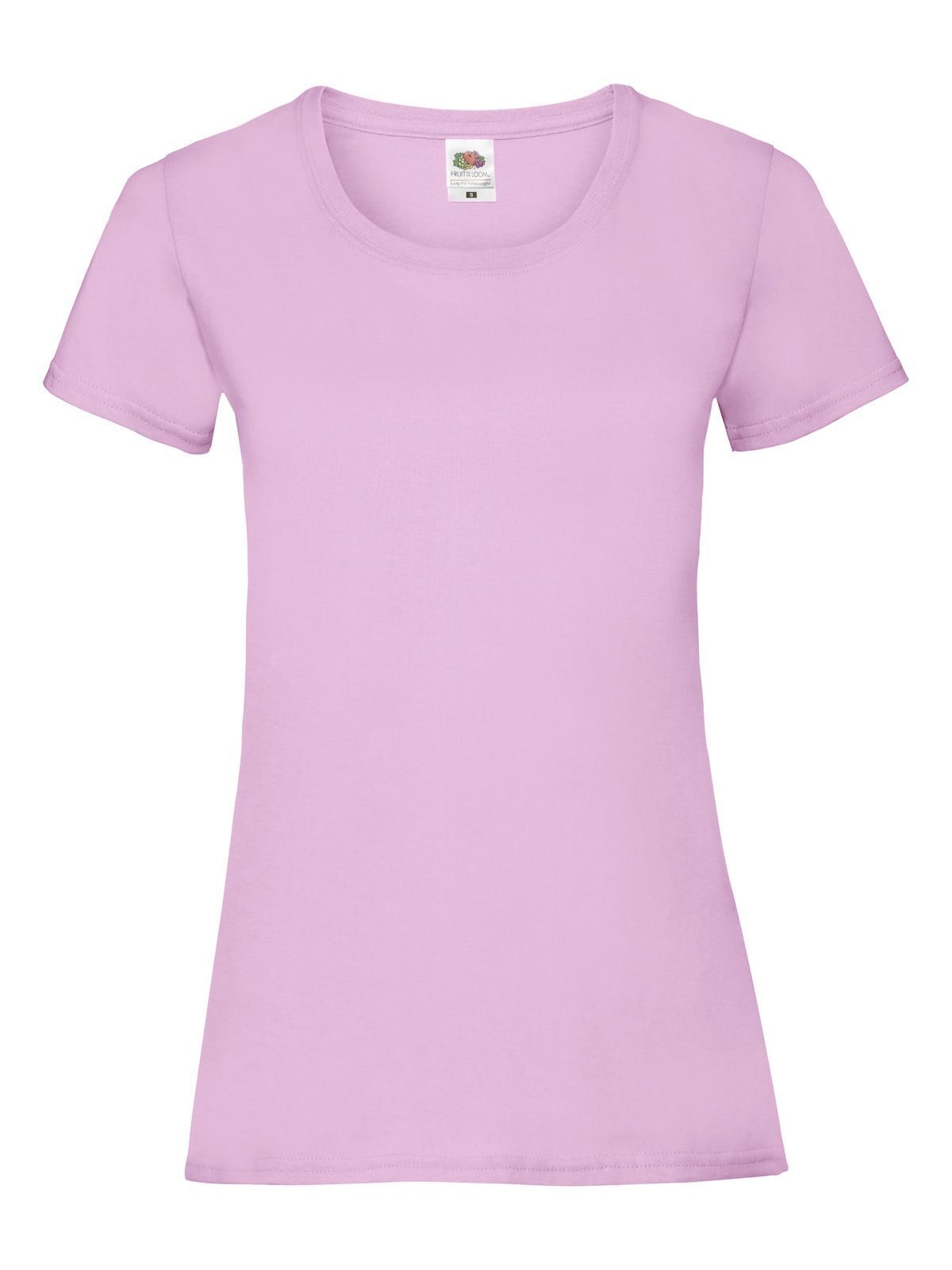 Ladies Valueweight T Fruit of the Loom Light Pink