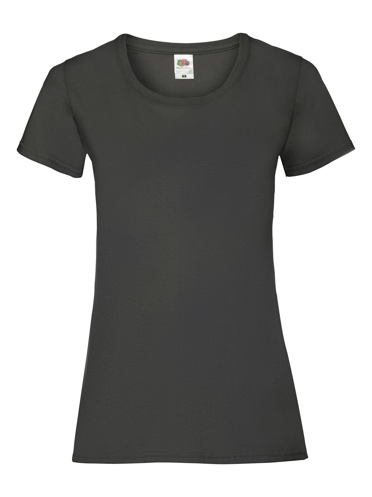 Ladies Valueweight T Fruit of the Loom Light Graphite
