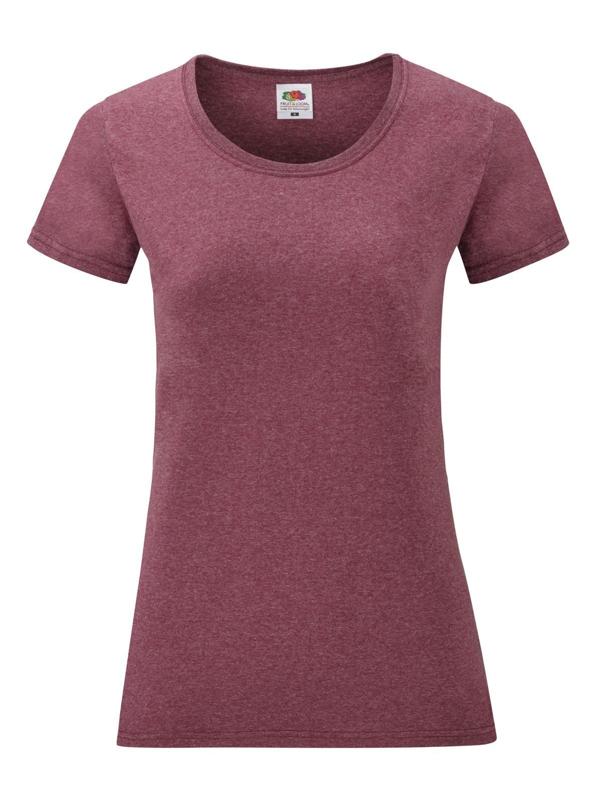Ladies Valueweight T Fruit of the Loom Heather Burgundy