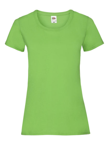 Ladies Valueweight T Fruit of the Loom Lime