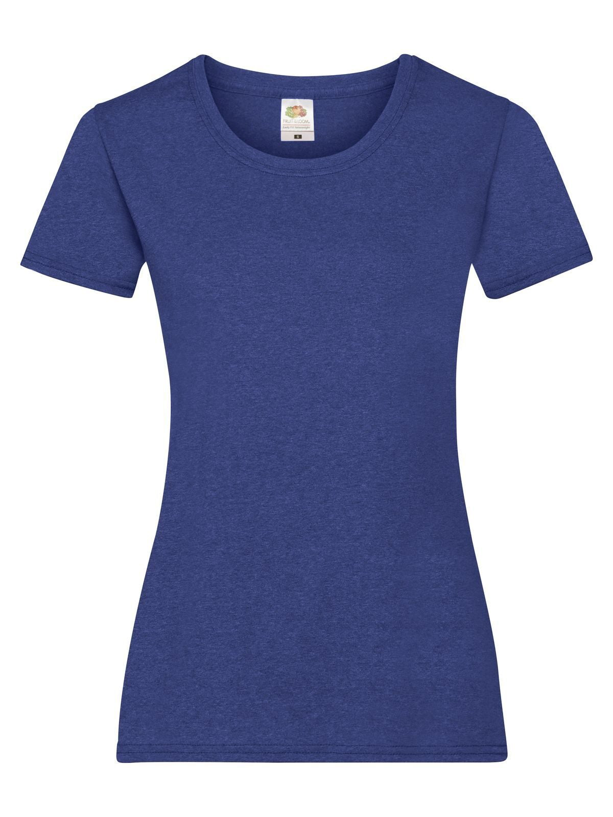 Ladies Valueweight T Fruit of the Loom Retro Heather Royal