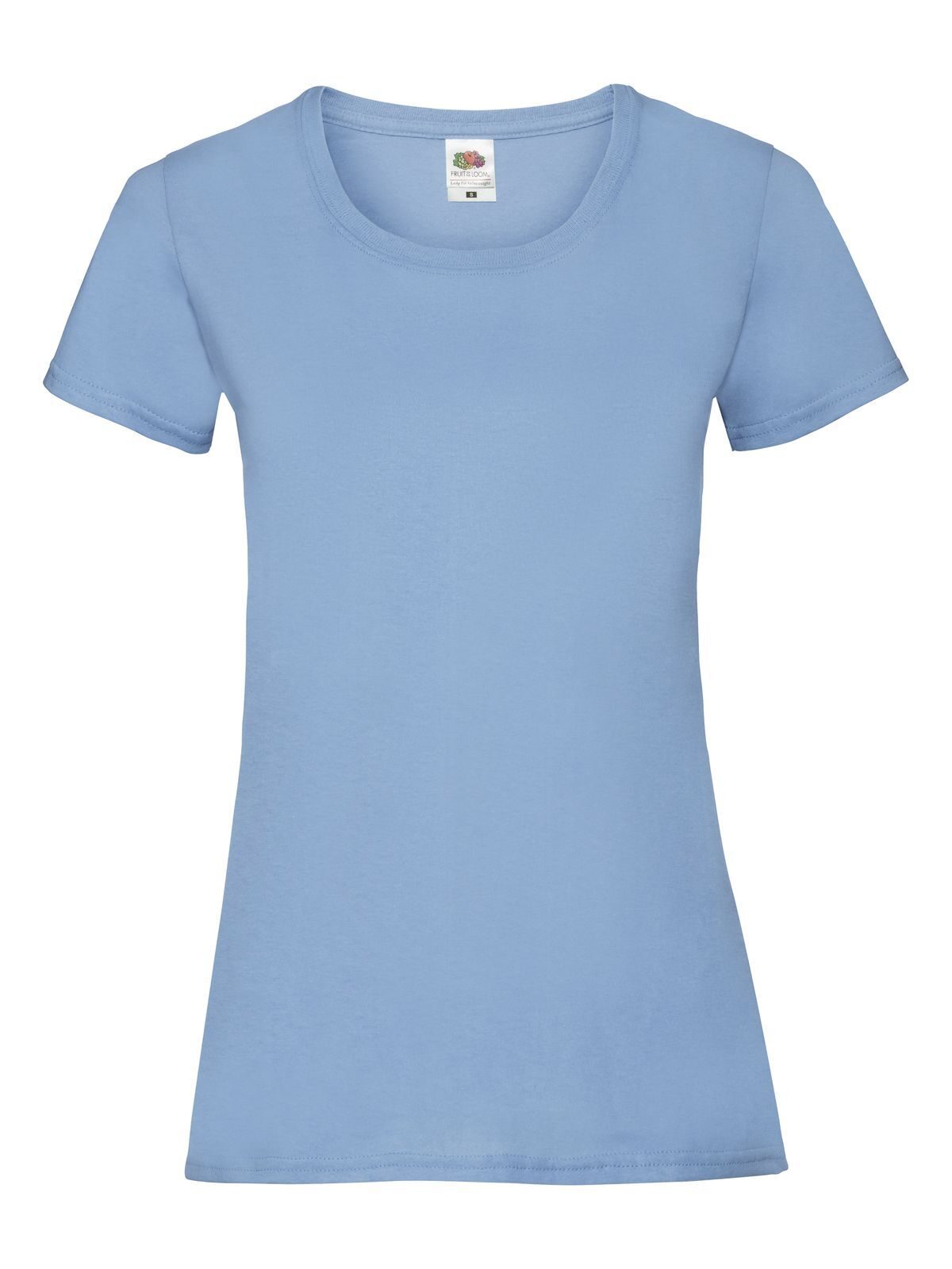 Ladies Valueweight T Fruit of the Loom Sky Blue